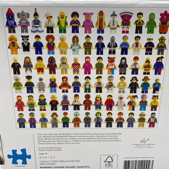 Lego Minifigure puzzle 1000 pieces sealed 25"x20" - Picture 6 of 7